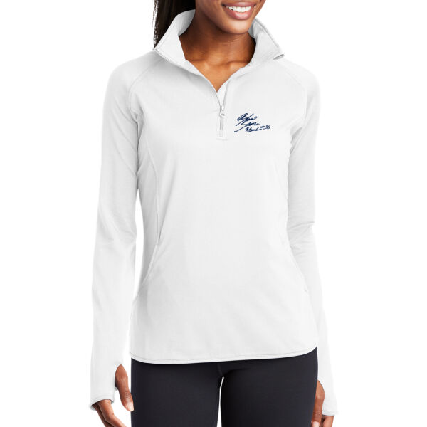 Blaise - Ladies Sport Wick ® Stretch 1/2 Zip Pullover  Thumbnail