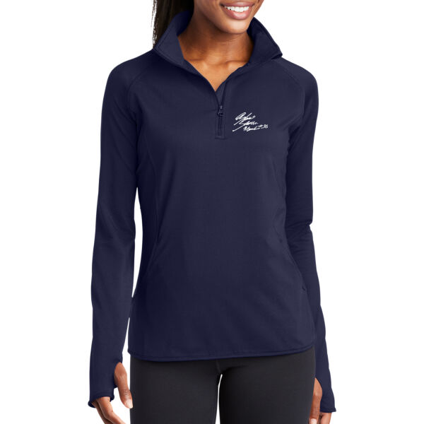 Blaise - Ladies Sport Wick ® Stretch 1/2 Zip Pullover Thumbnail